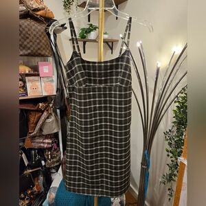 Vintage Plaid Sleeveless Dress